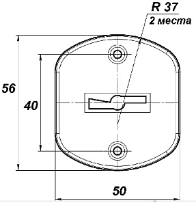 Комплект накладок 160М 184.040 (нерж.сталь) (2 шт.) "Меттэм" #145455